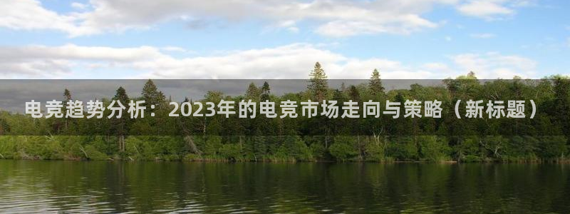 安博电竞官方网站入口手机：电竞趋势分析：2023年的电竞市场走向与策略（新标题）